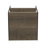 Jamestown Square Side End Table with Storage Shelf Ashwood Rustic Wood Grain and Black Metal Frame-2136747218
