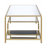 Galilea Rectangular Coffee Table with Storage in Gold and Mirrored