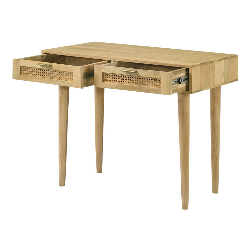 Console d'appoint 2 tiroirs Naturel