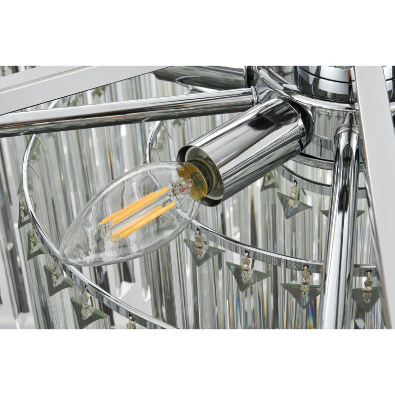 Lustre Lenora 32 pouces , Chrome chrome