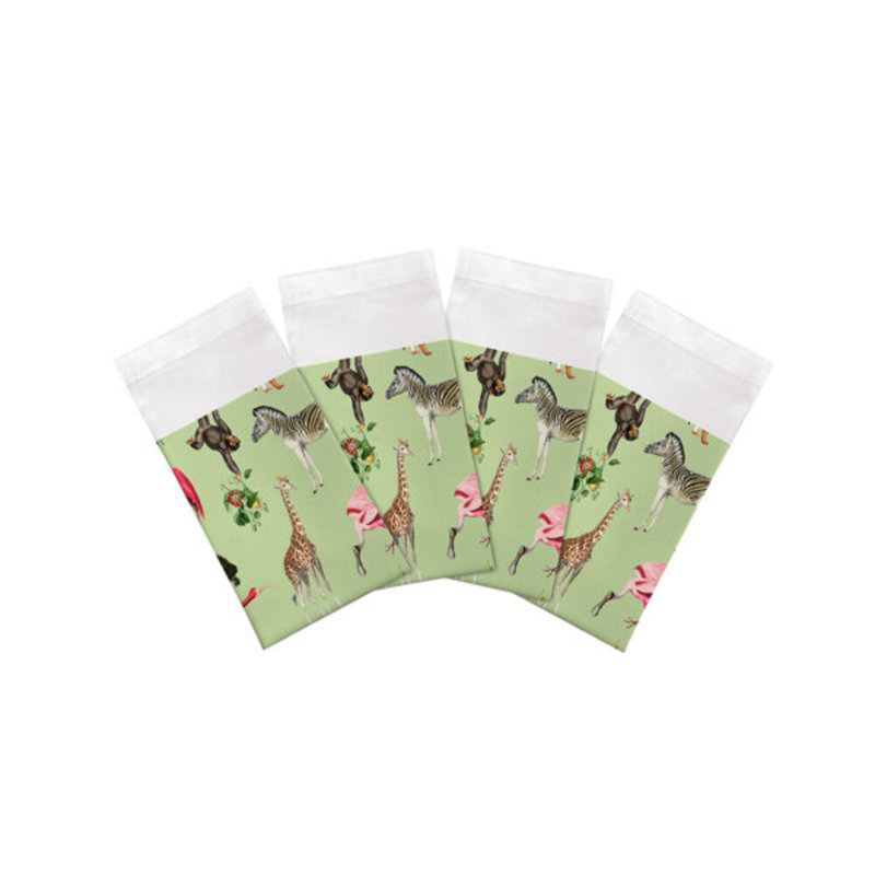 Exotix Cotton Blend Square Napkins, Avocado