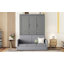 Grand lit escamotable mural avec coussin