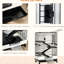 Cage en métal noir pour petits animaux avec rampe et plateforme pour chinchillas, furet - pour furets, lapins noirs, configuration pratique