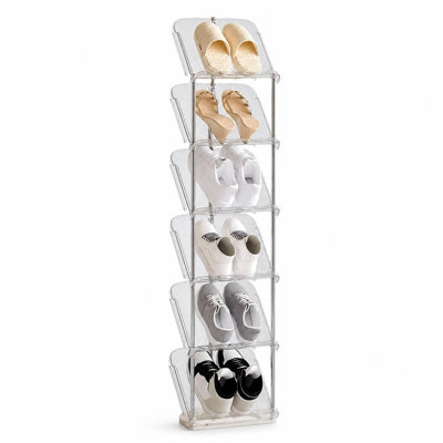 6 Pair Shoe Rack