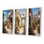 "Espagne village andalou", 3 pièces sur toile-584322412-584322409