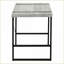 Bureaux pour bureau à domicile, bureau d'ordinateur moderne industriel L 49 po, stratifié gris, métal noir | Gris | Panneau de particules