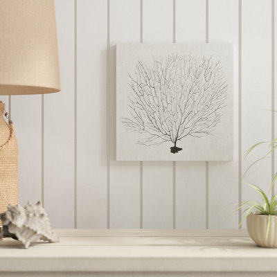Shadow Sea Fan II by Grace Popp - Wrapped Canvas Print