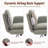 Cross-Legged Home Office Chair with Dynamic Airbag Back Support, Flip-Up Armrests-1332105232