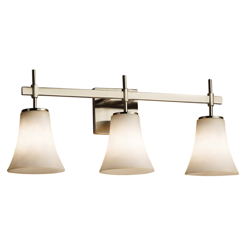 Barre d'éclairage de salle de bain 3 lumières Arkham, Noir mat