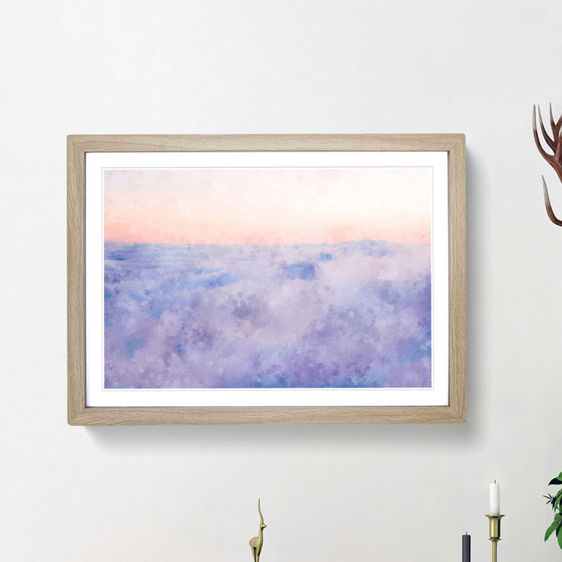 Upon the Clouds - Framed Print, Oak Framed, 45cm H x 63cm W x 2cm D