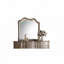 Miroir antique à finition taupe