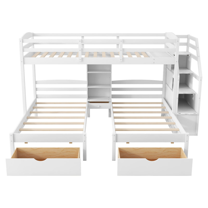 Lit superposé triple à 3 tiroirs Ellington l 115,3 po x P 79,75 po x H 64,4 po