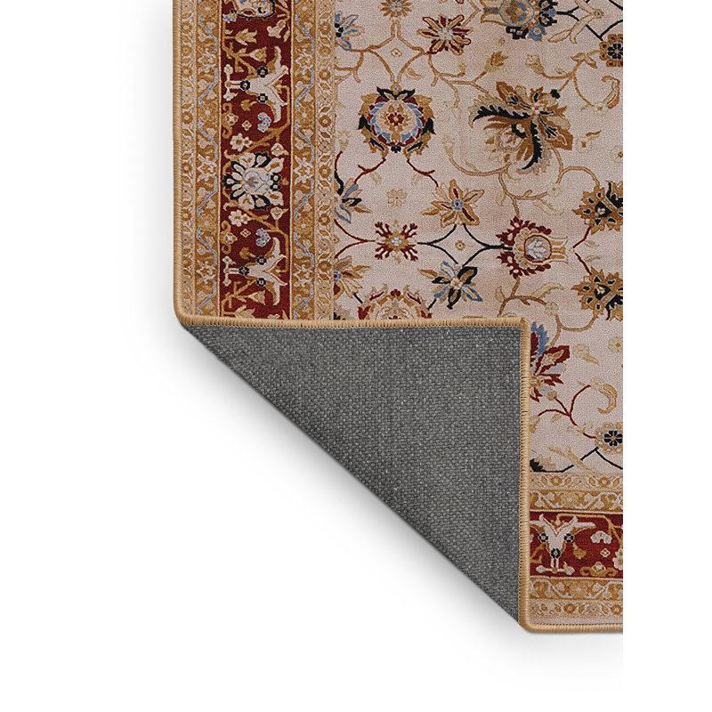 Tapis oriental rouge / crème Keghart, Rectangle 8 pi x 12 pi