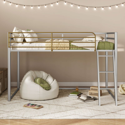 Audreena Twin Metal Platform Loft Bed