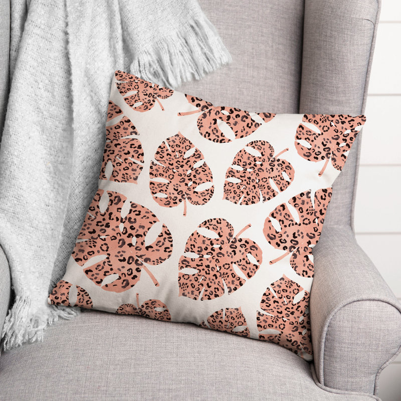  Cheetah Square Pillow Cover & Insert, 16" x 16"