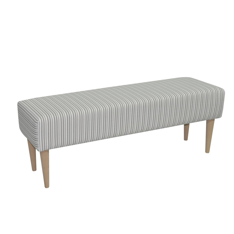 Pastel Polyester Upholstered Bench
