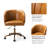 Shelburne Leather Upholstered Task Chair-1715058098