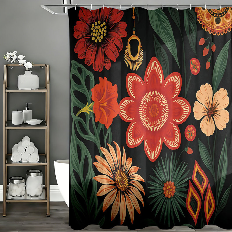 Rideaux de douche avec crochets inclus