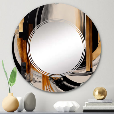Quantaya Gold Touch Art Deco IV - Miroir mural moderne