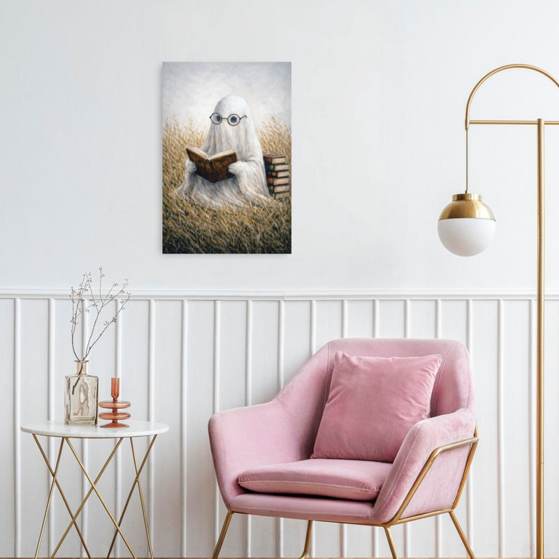 Art mural contemporain fantaisiste et fantaisiste, H 24 po x l 16 po