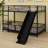 Metal Bunk Bed With Slide And Guardrails-529470369-529470368