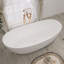 Baignoire de trempage profonde autoportante à surface solide 73 po. X 33 po.