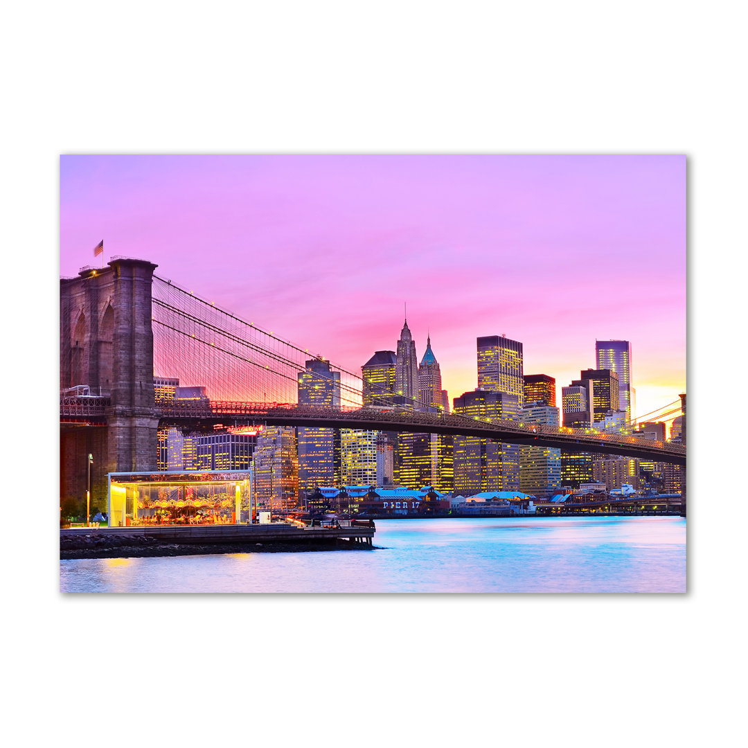 Manhattan New York - Wrapped Canvas Kunstdrucke