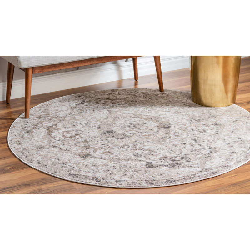 Cantrell Oriental Indoor Rug, Round 5'3" 