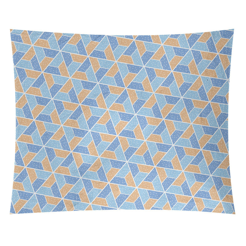 Tapisserie «Kitterman Trapezoids» par Katelyn Elizabeth, Intérieur, H 71 po x l 83,5 po