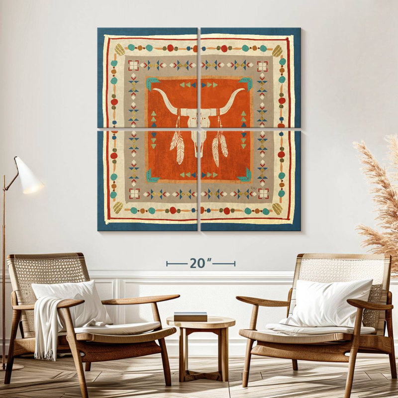 Lelar Southwest At Heart Tile I, H 57 po x l 57 po