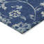 Tapis bleu marine en polyester tissé à la machine tissé à la machine intérieur / extérieur Charyse-109572526