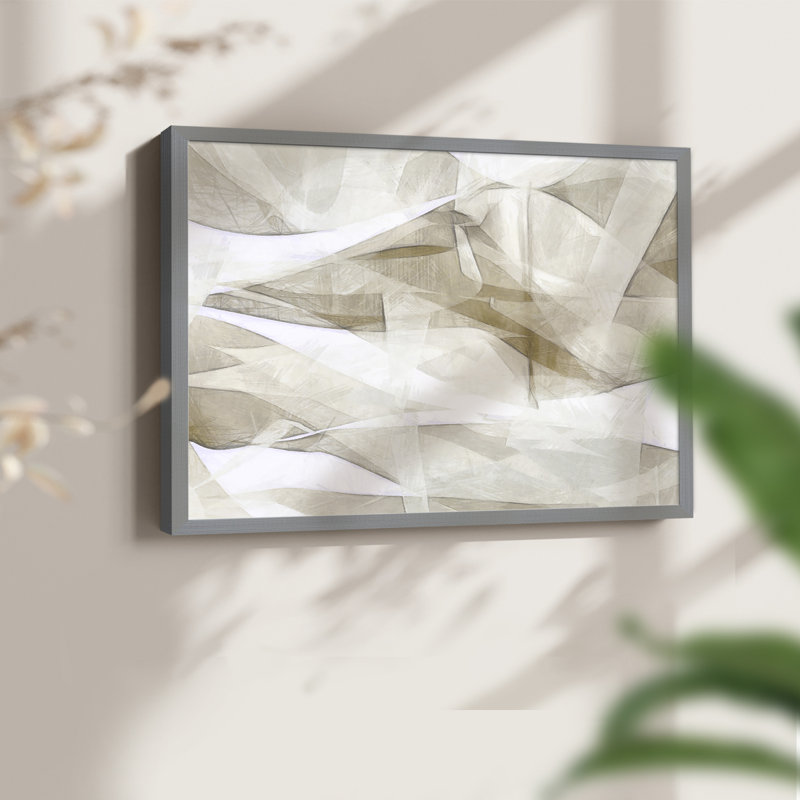 Mindfulness IV - Reproduction encadrée - Restickable, Gris, H 11 po x l 14 po