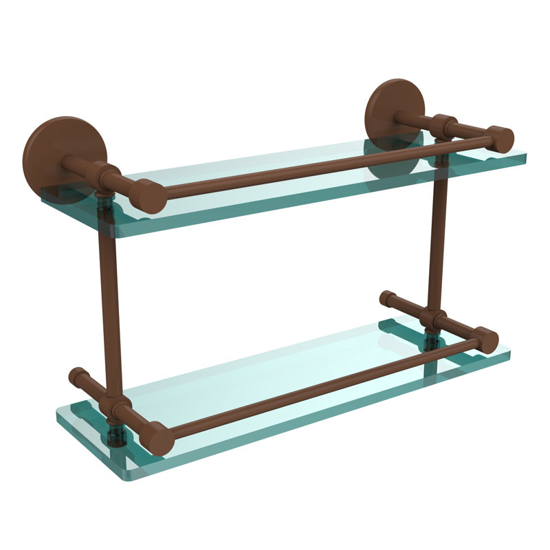 Dalston 2 Piece Tiered Shelf, Antique Bronze