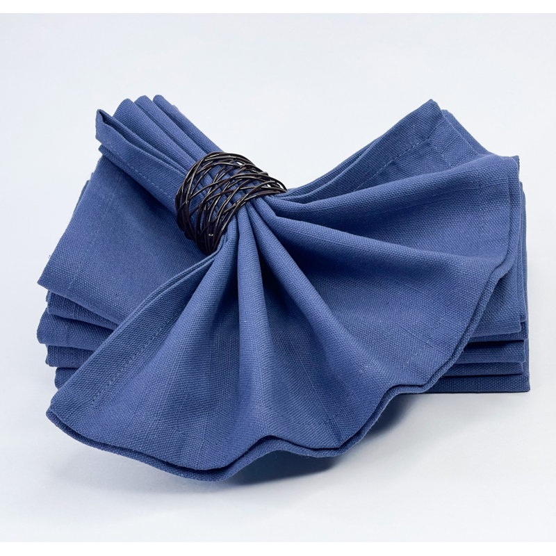 Zarella 100% Cotton Square Napkin, Navy