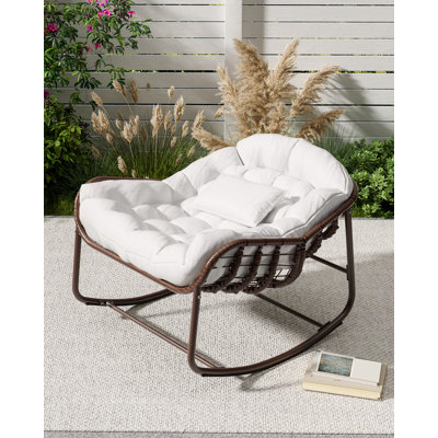 Fauteuil à bascule surdimensionné pour patio Patasan