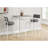 Jenie Counter Height Breakfast Dining Table, Minimalist, Small Space, White Gray-117054037-117054039