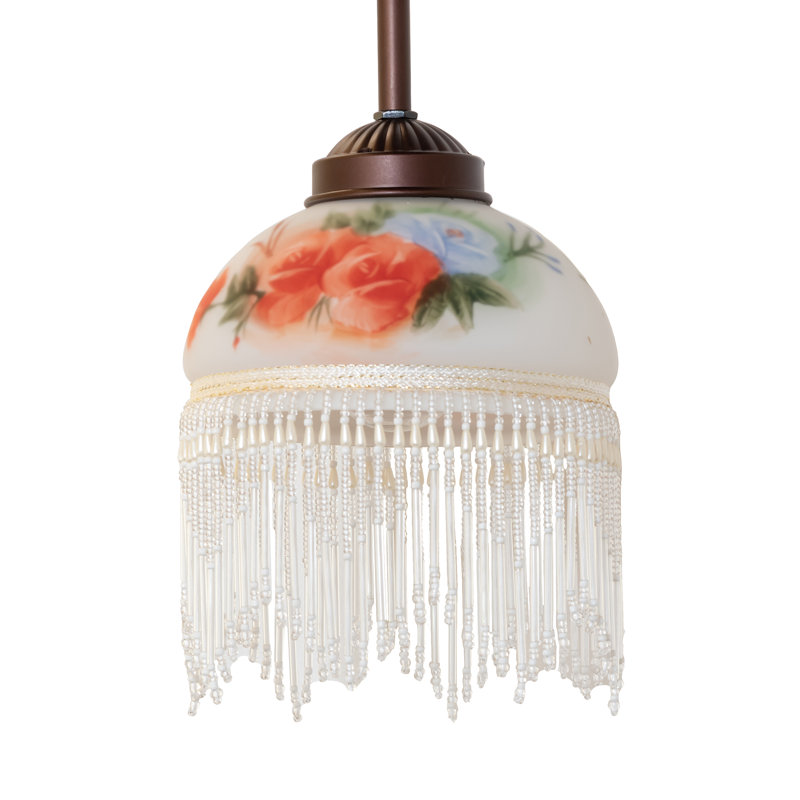 Luminaire suspendu 1 lumière en bronze acajou