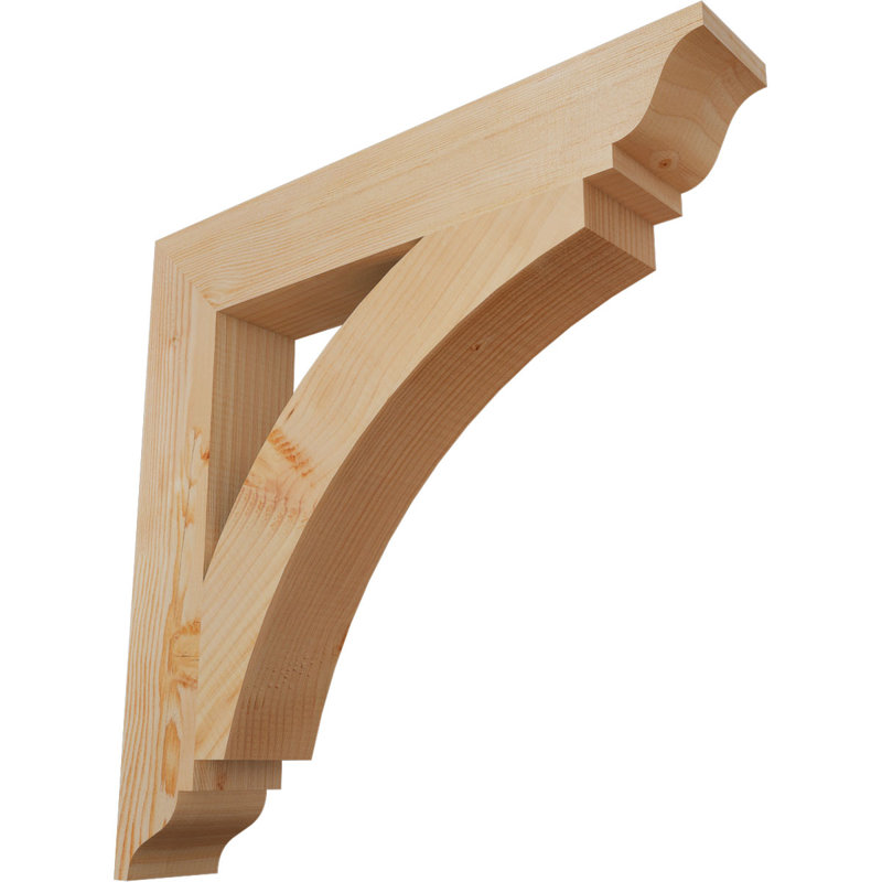 Support traditionnel Thorton, Douglas (lisse), H 24 po x l 3,5 po x P 24 po