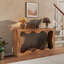 Console 63 po avec rangement à 2 niveaux, entrée étroite et canapé, table d'appoint 63 po-68692706
