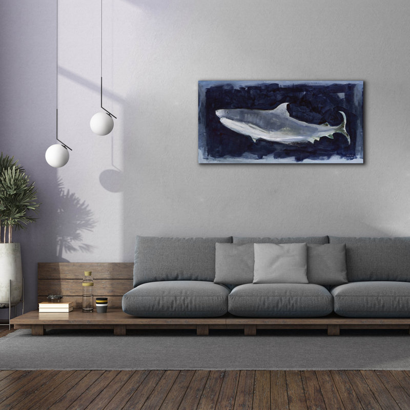 " Shark Swim 3 " by Stellar Design Studio, 30" H x 60" W x 1.5" D