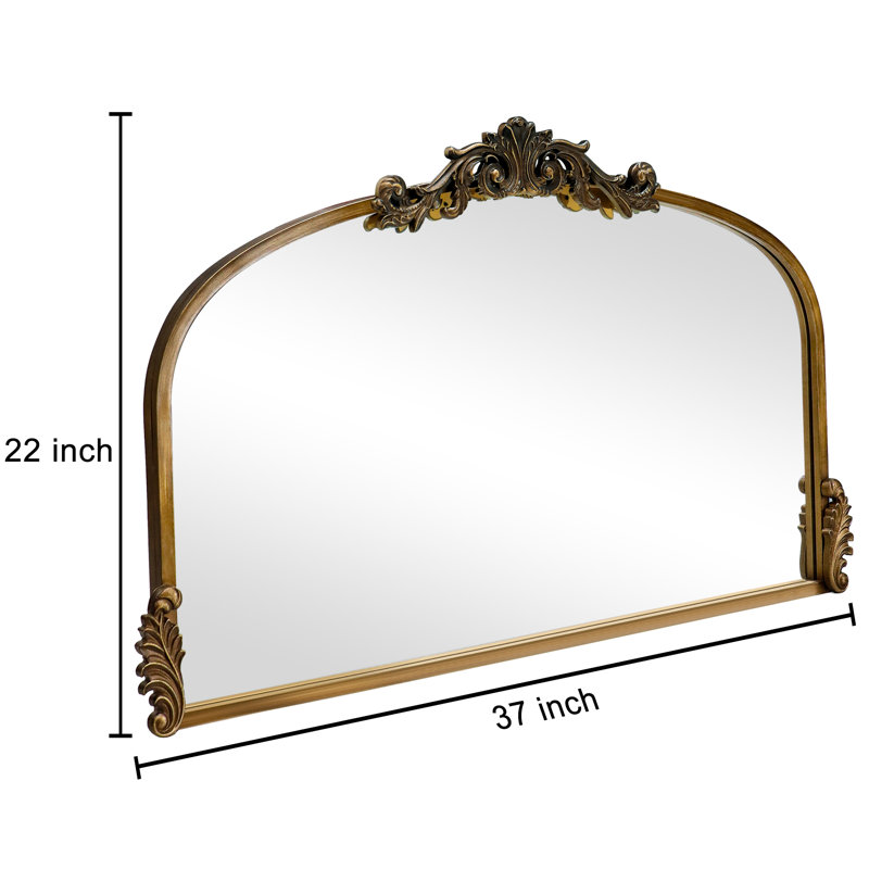 Miroir Kherington, H 36,61 po x l 21,65 po, Bronze antique, Horizontale