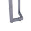 Coralynn 55" Metal End Table for Living Room, Glass Top Sofa Side Table