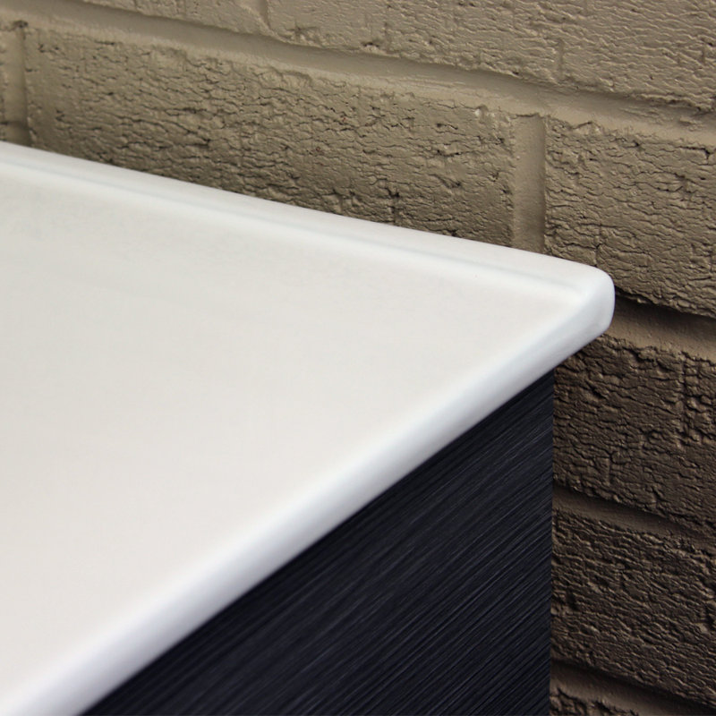 Juliette 49" White Ceramic Single Bathroom Vanity Top with Sink