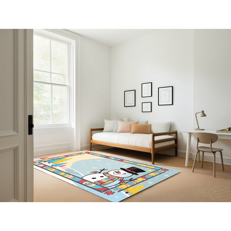 Tapis vacances de Noël The Holiday Aisle®, Rectangulaire 7 pi x 10 pi