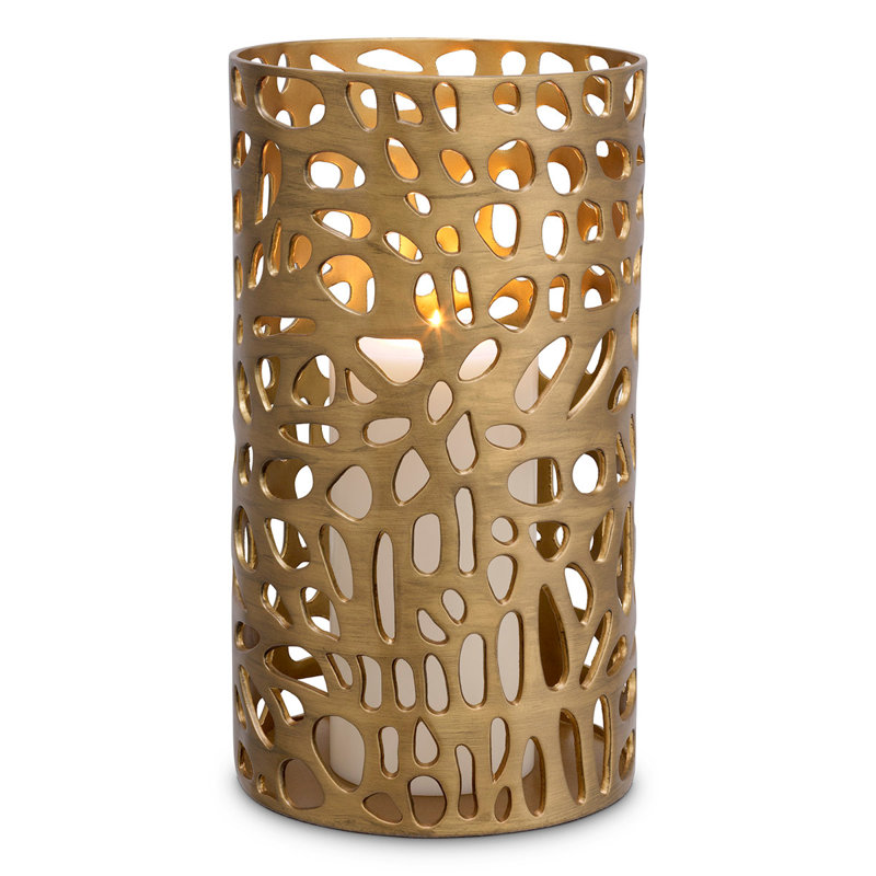 Dix Hurricane Candle Holder, 16.34" H x 9.06" W x 9.06" D