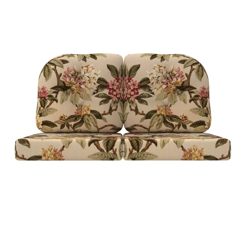 Coussin de causeuse de patio intérieur / extérieur, Brun; vert; rouge; jaune