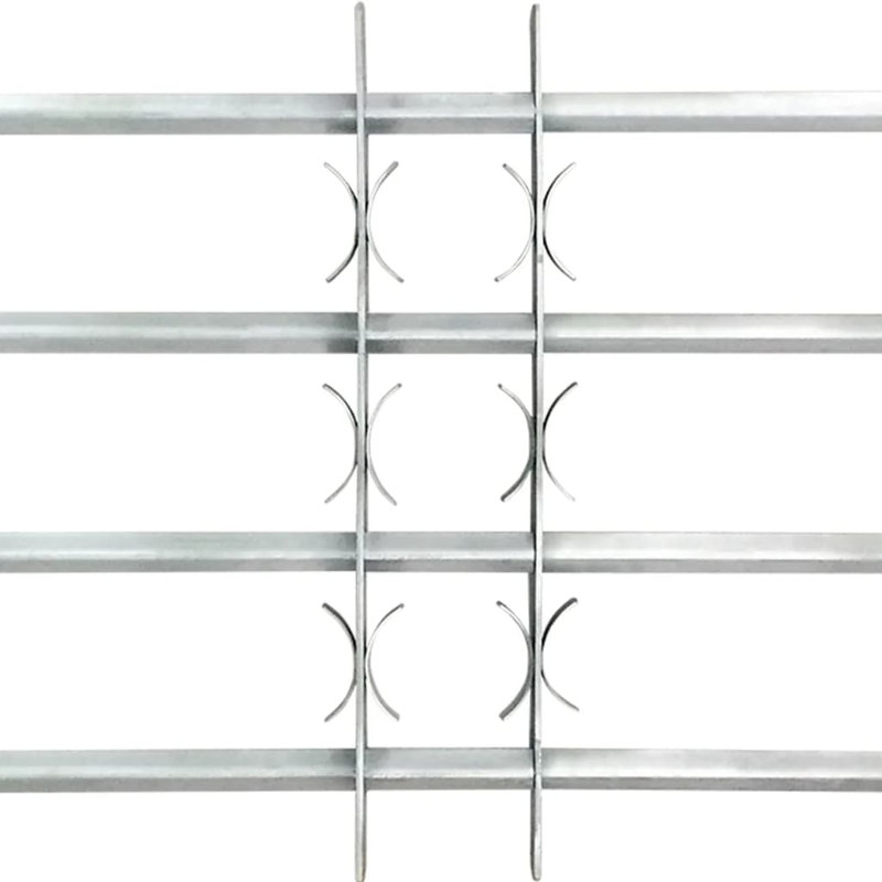 Grille de sécurité réglable pour fenêtres, 4 barres transversales de 39,4 po à 59,1 po, 4 Crossbars