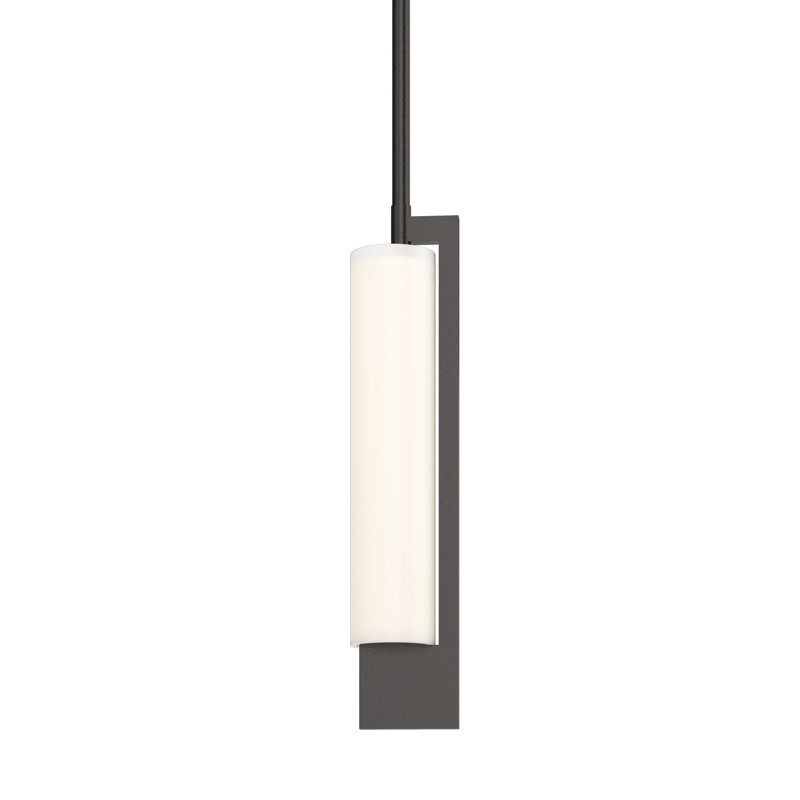 Mini-luminaire suspendu cylindrique à 1 lumière Axis, Bronze huilé