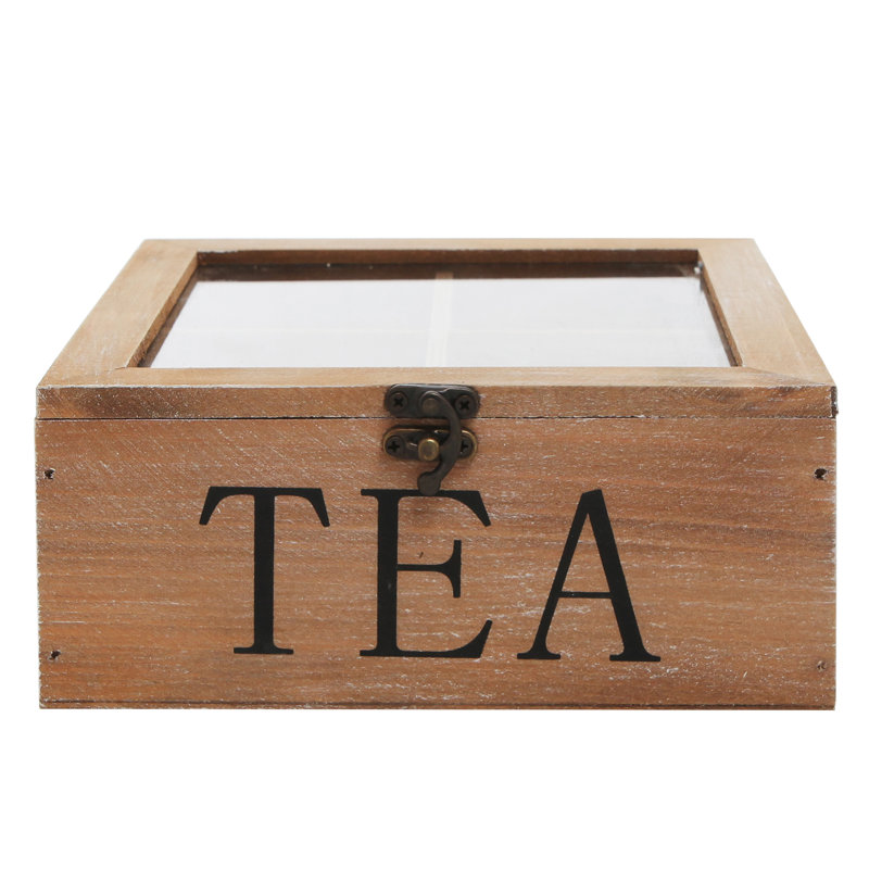 MyGift Wood Tea Box