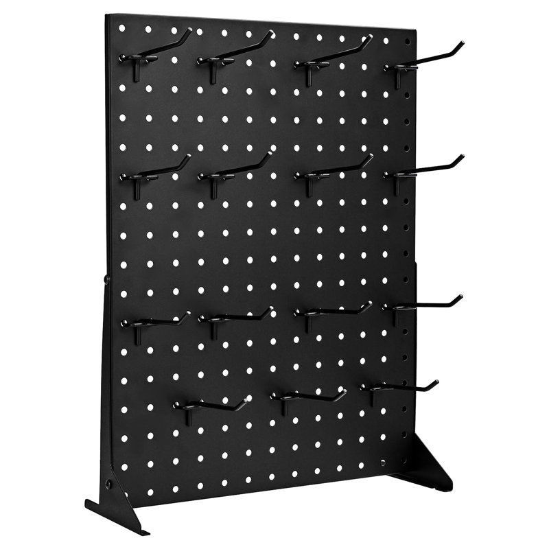Support noir, 1 pièce avec 15 crochets, organisez vos outils, accessoires et produits pour une meilleure gestion, fabrication en acier laminé à froid, fiable, capacité de 11 lb, installation rapide, 16,92 po